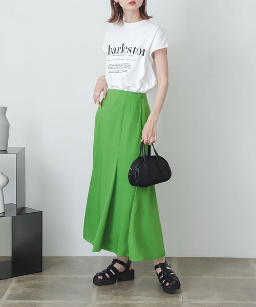 SENSE OF PLACE by URBAN RESEARCH（センスオブプレイスバイアーバンリサーチ）の「マーメイドナロースカート（スカート・レディース・ライトブルー/ブラック/ピンクベージュ/ライトベージュ/ホワイト系その他/ブラック系その他/グリーン・ONE）」の9枚目の写真