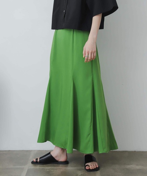 SENSE OF PLACE by URBAN RESEARCH（センスオブプレイスバイアーバンリサーチ）の「マーメイドナロースカート（スカート・レディース・ライトブルー/ブラック/ピンクベージュ/ライトベージュ/ホワイト系その他/ブラック系その他/グリーン・ONE）」の11枚目の写真