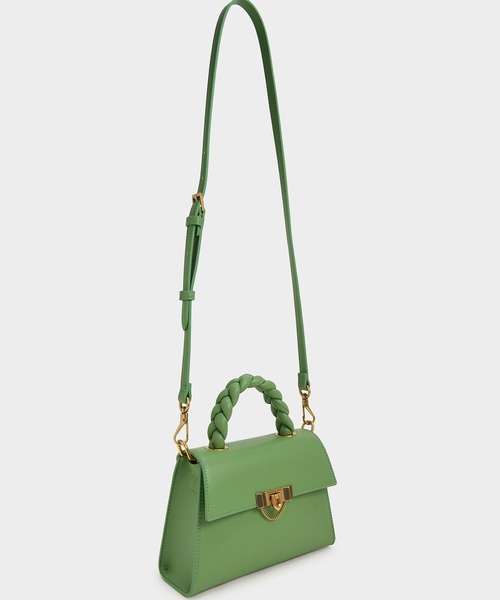 ★CHARLES&KEITH★Tallulah Braided Handle Trapeze Bag/送料込 CHARLES & KEITH（チャールズ & キース）の「タルーラ ブレー