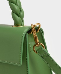 ★CHARLES&KEITH★Tallulah Braided Handle Trapeze Bag/送料込 Tallulah Braided Handle Trapeze Bag - orange - ShopperBoard