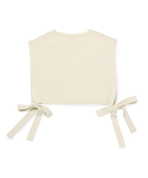 ROPE' PICNIC（ロペピクニック）の「サイドリボンレイヤードベスト（ベスト・レディース・スミクロ/キナリ・FREE）」の10枚目の写真