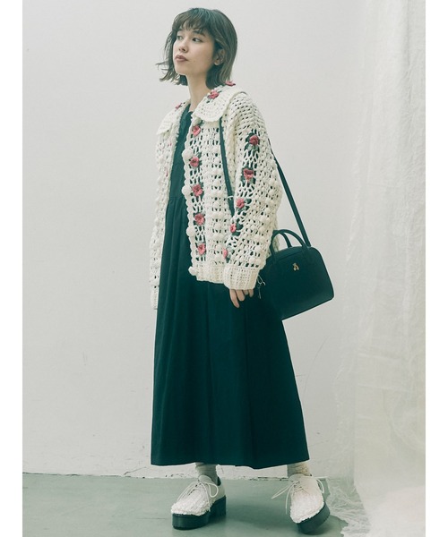 merry jenny（メリージェニー）の「bear刺繍ショルダーbag（ショルダーバッグ・レディース・アイボリー/ブラック/ブルー・FREE）」の8枚目の写真