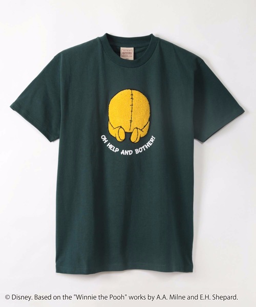 Disney(ディズニー)の「【DISNEY/ディズニー 】くまのプーさん オリジナルデザインTシャツ(Tシャツ/カットソー・メンズ・ホワイト/ホワイト系その他/ダークグリーン/ベージュ/ブルー系その他・MEDIUM/LARGE/SMALL/X-LARGE)」の11枚目の写真