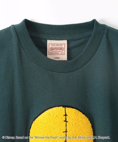 Disney(ディズニー)の「【DISNEY/ディズニー 】くまのプーさん オリジナルデザインTシャツ(Tシャツ/カットソー・メンズ・ホワイト/ホワイト系その他/ダークグリーン/ベージュ/ブルー系その他・MEDIUM/LARGE/SMALL/X-LARGE)」の14枚目の写真