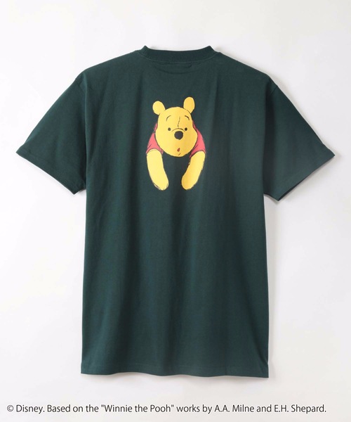 Disney(ディズニー)の「【DISNEY/ディズニー 】くまのプーさん オリジナルデザインTシャツ(Tシャツ/カットソー・メンズ・ホワイト/ホワイト系その他/ダークグリーン/ベージュ/ブルー系その他・MEDIUM/LARGE/SMALL/X-LARGE)」の12枚目の写真