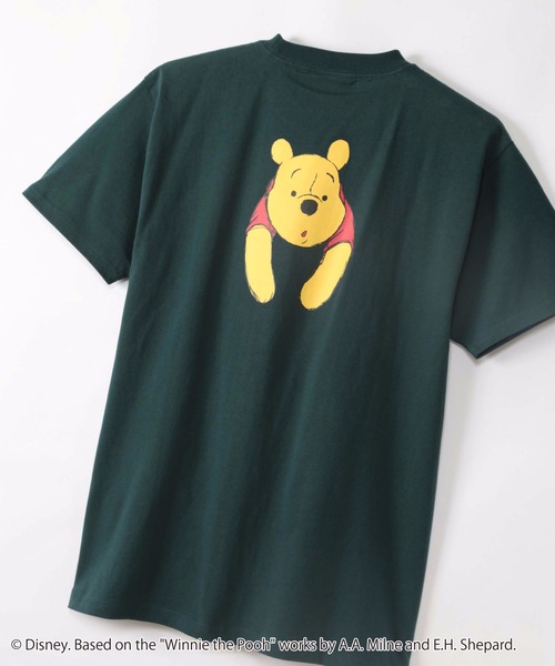 Disney(ディズニー)の「【DISNEY/ディズニー 】くまのプーさん オリジナルデザインTシャツ(Tシャツ/カットソー・メンズ・ホワイト/ホワイト系その他/ダークグリーン/ベージュ/ブルー系その他・MEDIUM/LARGE/SMALL/X-LARGE)」の13枚目の写真