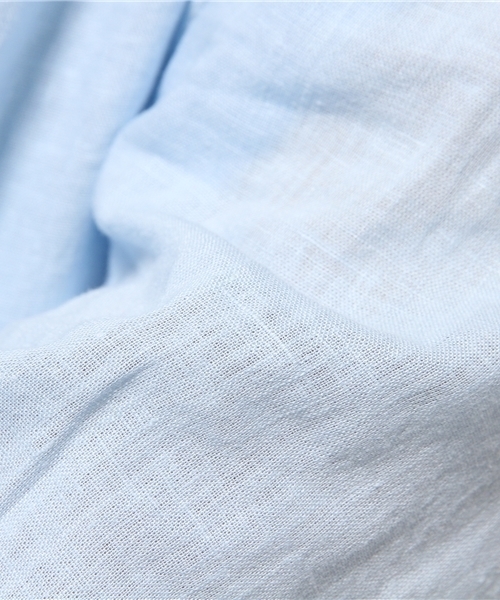 WEGO（ウィゴー）の「WEGO/フレンチリネンMIXレーヨンシャツ（シャツ/ブラウス・メンズ・ホワイト/ライム/サックスブルー/ネイビー・MEDIUM/LARGE）」の9枚目の写真