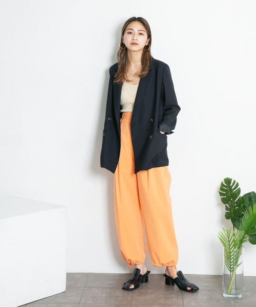 KBF（ケイビーエフ）の「ダブルロングジャケット（テーラードジャケット・レディース・ネイビー/グレー系その他・ONE）」の21枚目の写真