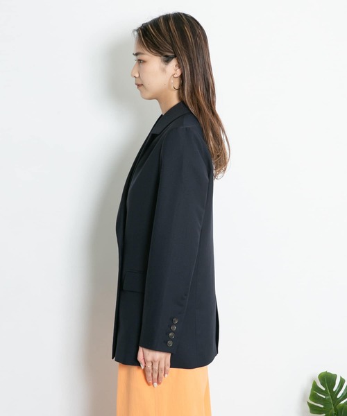 KBF（ケイビーエフ）の「ダブルロングジャケット（テーラードジャケット・レディース・ネイビー/グレー系その他・ONE）」の19枚目の写真