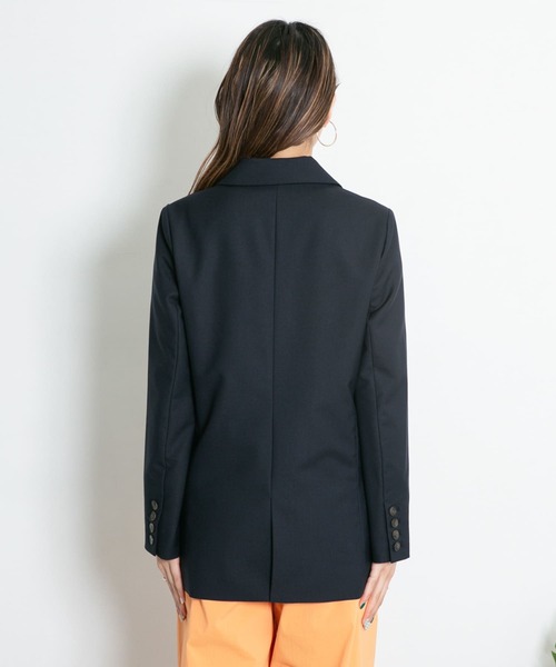 KBF（ケイビーエフ）の「ダブルロングジャケット（テーラードジャケット・レディース・ネイビー/グレー系その他・ONE）」の5枚目の写真
