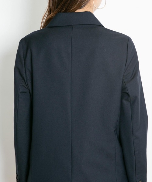 KBF（ケイビーエフ）の「ダブルロングジャケット（テーラードジャケット・レディース・ネイビー/グレー系その他・ONE）」の9枚目の写真