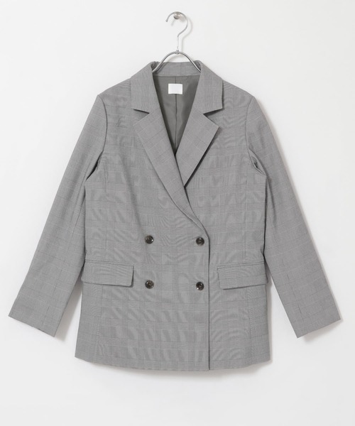 KBF（ケイビーエフ）の「ダブルロングジャケット（テーラードジャケット・レディース・ネイビー/グレー系その他・ONE）」の16枚目の写真