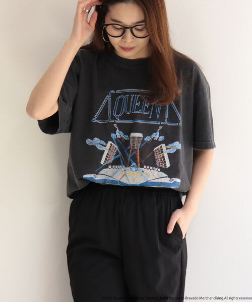 GOOD ROCK SPEED（グッドロックスピード）の「【GOOD ROCK SPEED/グッドロックスピード】BAND Tシャツ（Tシャツ/カットソー・レディース・チャコールグレー・FREE）」の5枚目の写真