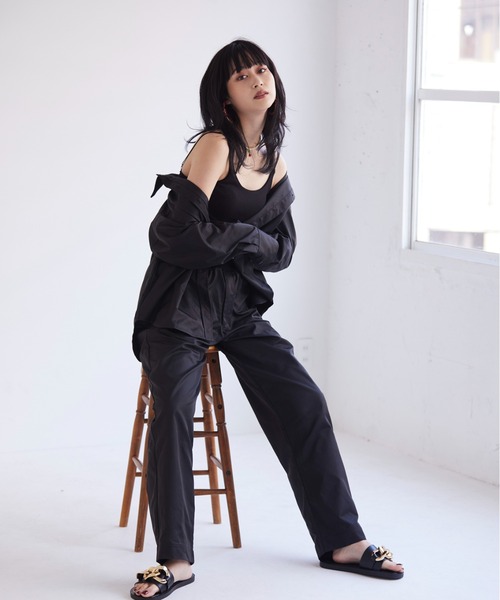 FIG&VIPER（フィグアンドバイパー）の「カーゴストレートPT（その他パンツ・レディース・ブラック/ベージュ・FREE）」の5枚目の写真