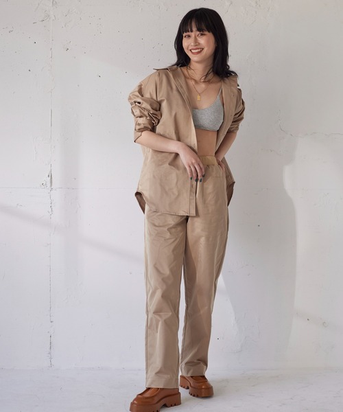 FIG&VIPER（フィグアンドバイパー）の「カーゴストレートPT（その他パンツ・レディース・ブラック/ベージュ・FREE）」の16枚目の写真