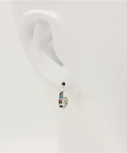 VIVIFY（ビビファイ）の「ピアス/ドロップ/ストーンセット（ピアス（片耳用）・メンズ・ブラック/クリア/レインボー・FREE）」の6枚目の写真