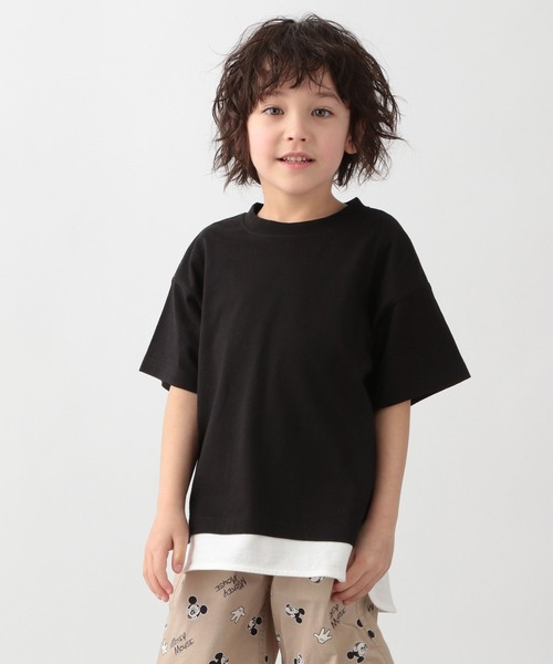 GLOBAL WORK(グローバルワーク)の「ヘビロッTEEレイヤード半袖/キッズ/269162(Tシャツ/カットソー・キッズ・カーキ/ライトブルー/ブラック/ライトイエロー/アイボリー/パープル/オレンジ・100cm/130cm/140cm/150cm/110cm/120cm/160cm)」の11枚目の写真