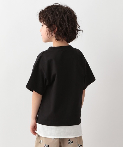 GLOBAL WORK(グローバルワーク)の「ヘビロッTEEレイヤード半袖/キッズ/269162(Tシャツ/カットソー・キッズ・カーキ/ライトブルー/ブラック/ライトイエロー/アイボリー/パープル/オレンジ・100cm/130cm/140cm/150cm/110cm/120cm/160cm)」の12枚目の写真