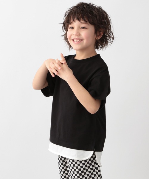 GLOBAL WORK(グローバルワーク)の「ヘビロッTEEレイヤード半袖/キッズ/269162(Tシャツ/カットソー・キッズ・カーキ/ライトブルー/ブラック/ライトイエロー/アイボリー/パープル/オレンジ・100cm/130cm/140cm/150cm/110cm/120cm/160cm)」の13枚目の写真