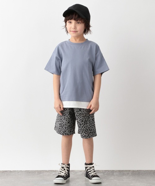 GLOBAL WORK(グローバルワーク)の「ヘビロッTEEレイヤード半袖/キッズ/269162(Tシャツ/カットソー・キッズ・カーキ/ライトブルー/ブラック/ライトイエロー/アイボリー/パープル/オレンジ・100cm/130cm/140cm/150cm/110cm/120cm/160cm)」の15枚目の写真
