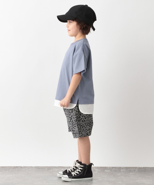 GLOBAL WORK(グローバルワーク)の「ヘビロッTEEレイヤード半袖/キッズ/269162(Tシャツ/カットソー・キッズ・カーキ/ライトブルー/ブラック/ライトイエロー/アイボリー/パープル/オレンジ・100cm/130cm/140cm/150cm/110cm/120cm/160cm)」の17枚目の写真