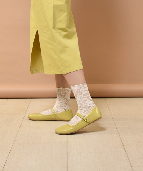 RETRO GIRL（レトロガール）の「ストラップフラットシューズ（パンプス・レディース・ブラック/ベージュ/グリーン・M/L）」の14枚目の写真