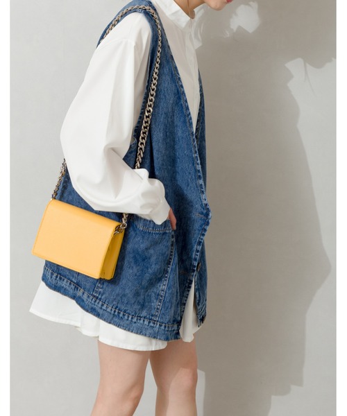 SpRay（スプレイ）の「デニムロングベスト（ベスト・レディース・ブルー・FREE）」の8枚目の写真