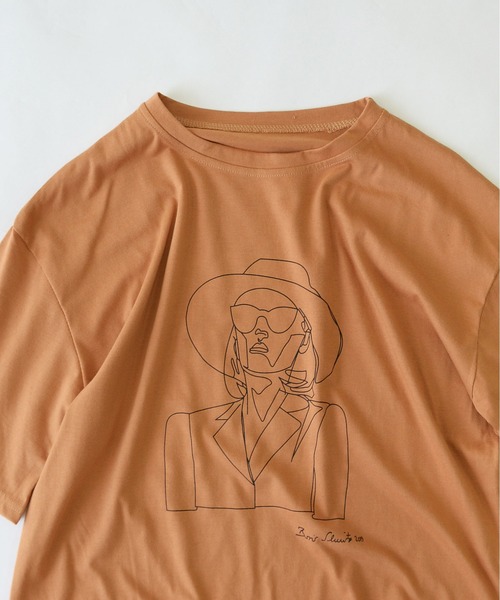 ibeul_(イベール)の「ニュアンスイラストプリント ビッグカットワンピ(ワンピース・レディース・ホワイト/ベージュ/モカ・FREE)」の15枚目の写真