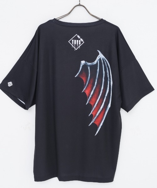 TRAVAS TOKYO(トラバス トウキョウ)の「『TRAVAS TOKYO/トラバス トーキョー』Devil bear BIG Tee/悪魔くま半袖Tシャツ(Tシャツ/カットソー・レディース・ホワイト/ブラック・FREE)」の11枚目の写真