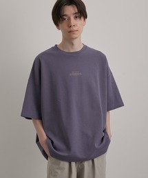 2カラーポイントハーフスリーブプルオーバー