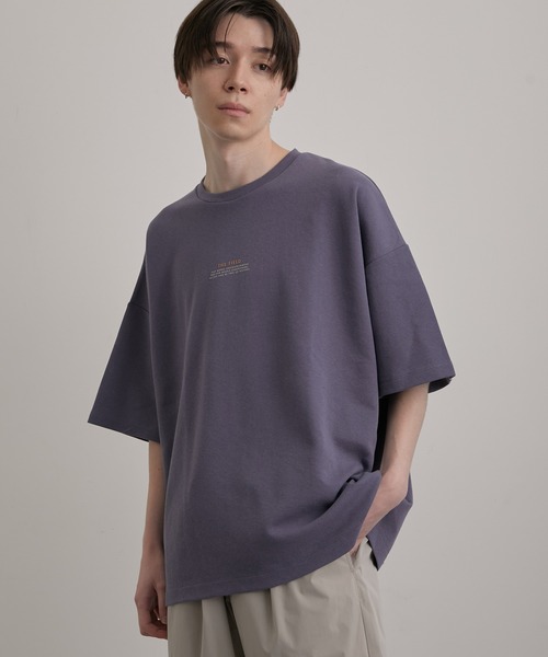 JUNRED（ジュンレッド）の「2カラーポイントハーフスリーブプルオーバー（Tシャツ/カットソー・メンズ・グレー/グリーン/ブルー/ホワイト・M/S/L）」の6枚目の写真