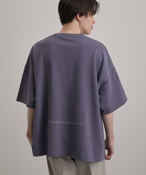 JUNRED（ジュンレッド）の「2カラーポイントハーフスリーブプルオーバー（Tシャツ/カットソー・メンズ・グレー/グリーン/ブルー/ホワイト・M/S/L）」の7枚目の写真