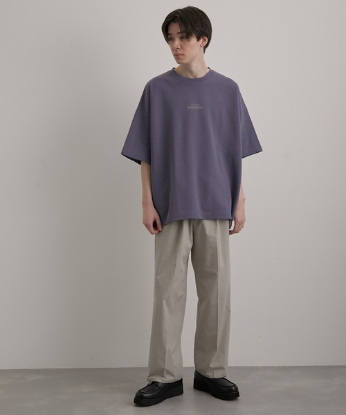 JUNRED（ジュンレッド）の「2カラーポイントハーフスリーブプルオーバー（Tシャツ/カットソー・メンズ・グレー/グリーン/ブルー/ホワイト・M/S/L）」の12枚目の写真