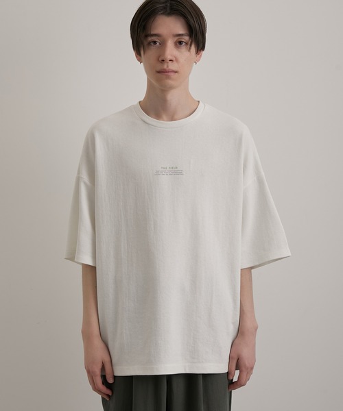 JUNRED（ジュンレッド）の「2カラーポイントハーフスリーブプルオーバー（Tシャツ/カットソー・メンズ・グレー/グリーン/ブルー/ホワイト・M/S/L）」の16枚目の写真