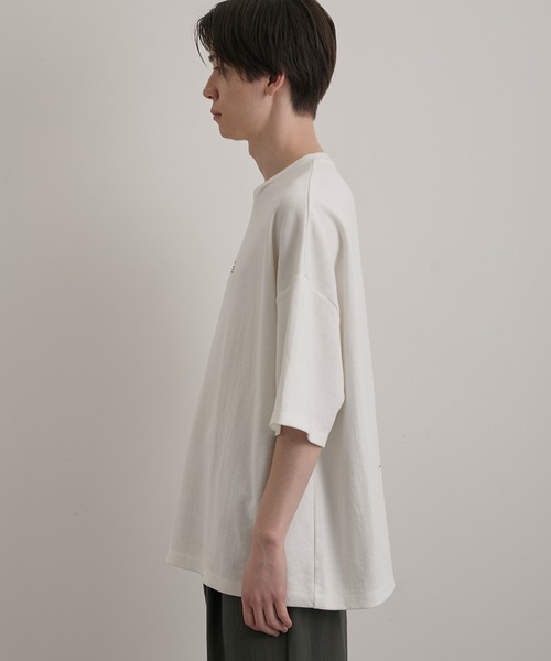 JUNRED（ジュンレッド）の「2カラーポイントハーフスリーブプルオーバー（Tシャツ/カットソー・メンズ・グレー/グリーン/ブルー/ホワイト・M/S/L）」の17枚目の写真