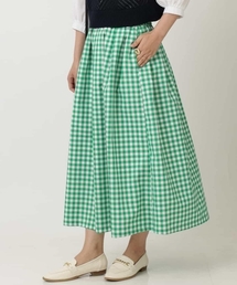 ギンガムチェックボリュームスカート