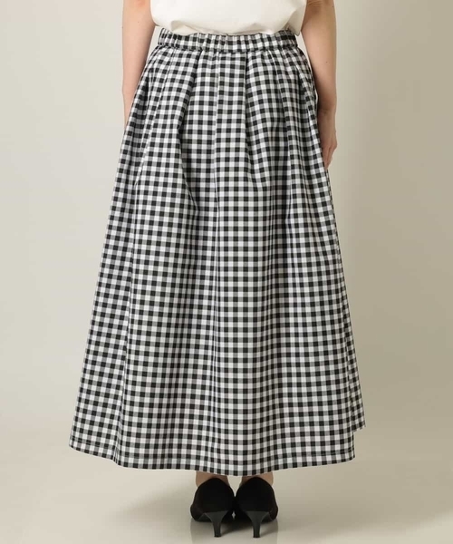 a.v.v(アーヴェヴェ)の「ギンガムチェックボリュームスカート(スカート・レディース・グリーン/ブラック・36/38/40/34/42)」の5枚目の写真