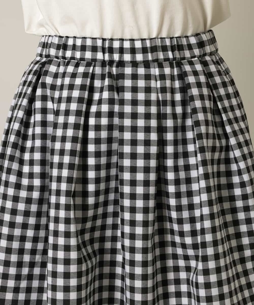 a.v.v(アーヴェヴェ)の「ギンガムチェックボリュームスカート(スカート・レディース・グリーン/ブラック・36/38/40/34/42)」の4枚目の写真