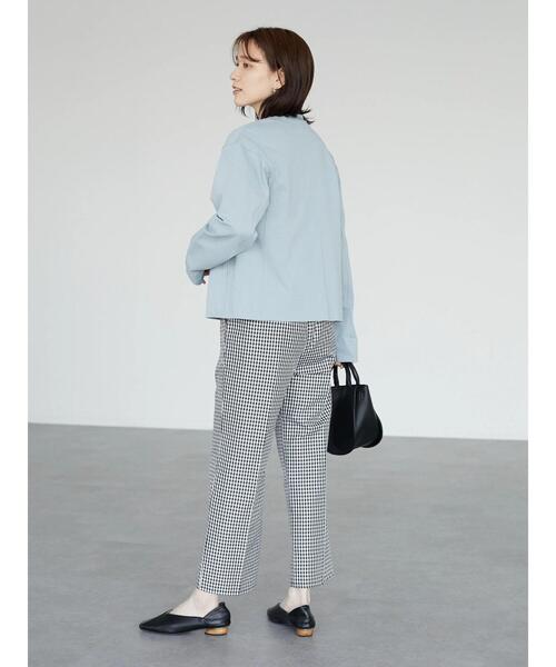 Green　Parks（グリーンパークス）の「カットソーVネックカーディガン（カーディガン/ボレロ・レディース・ライトグレー/ブルー/グリーン・FREE）」の9枚目の写真