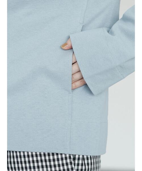 Green　Parks（グリーンパークス）の「カットソーVネックカーディガン（カーディガン/ボレロ・レディース・ライトグレー/ブルー/グリーン・FREE）」の14枚目の写真