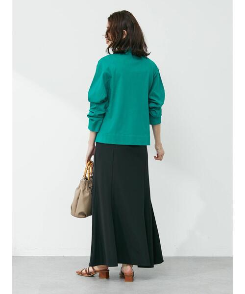 Green　Parks（グリーンパークス）の「カットソーVネックカーディガン（カーディガン/ボレロ・レディース・ライトグレー/ブルー/グリーン・FREE）」の17枚目の写真