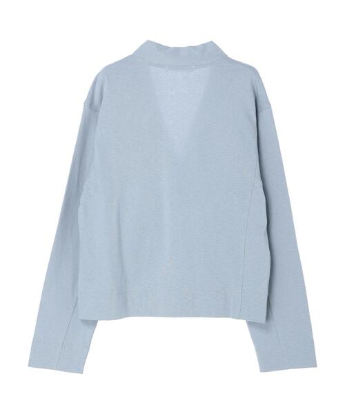 Green　Parks（グリーンパークス）の「カットソーVネックカーディガン（カーディガン/ボレロ・レディース・ライトグレー/ブルー/グリーン・FREE）」の21枚目の写真