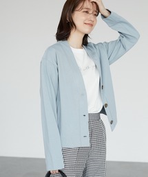 Green　Parks | カットソーVネックカーディガン(カーディガン/ボレロ)