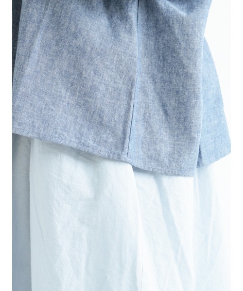 Samansa Mos2(サマンサ モスモス)の「ギャザーはおりブラウス(シャツ/ブラウス・レディース・ブラック/ベージュ/ネイビー/オフホワイト・フリ-)」の16枚目の写真