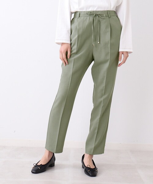 DRESKIP(ドレスキップ)の「◆ウエストイージーテーパードパンツ【セットアップ可】(その他パンツ・レディース・オリーブ/ブラック・03/04/02)」の4枚目の写真