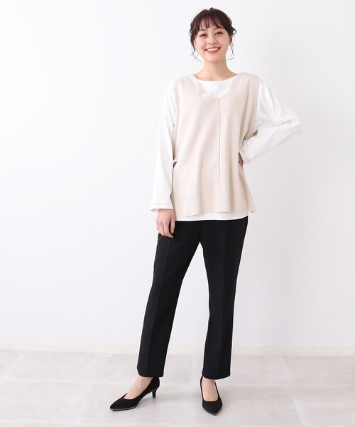 DRESKIP(ドレスキップ)の「◆ウエストイージーテーパードパンツ【セットアップ可】(その他パンツ・レディース・オリーブ/ブラック・03/04/02)」の15枚目の写真