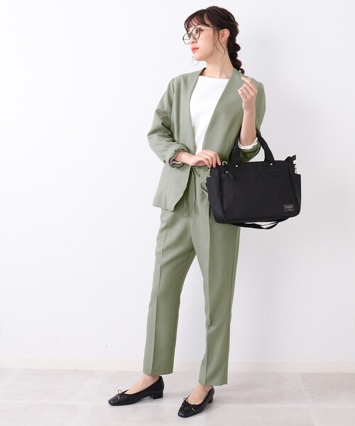 DRESKIP(ドレスキップ)の「◆ウエストイージーテーパードパンツ【セットアップ可】(その他パンツ・レディース・オリーブ/ブラック・03/04/02)」の22枚目の写真