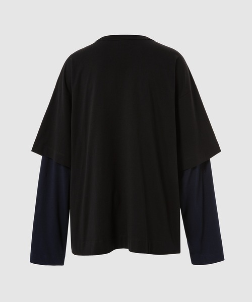 DRIES VAN NOTEN（ドリスヴァンノッテン）の「HEKY 4606 M.K.JERSEY SAN（Tシャツ/カットソー・メンズ・ベージュ系その他/ブラック・L/M/S）」の3枚目の写真