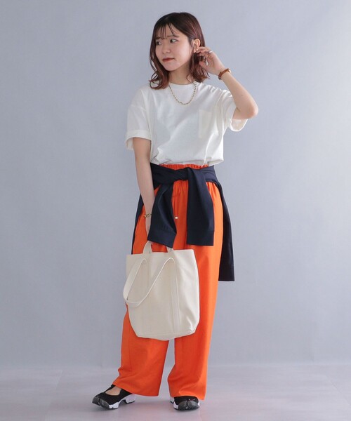 SHIPS（シップス）の「*SHIPS: 〈汗染み防止加工〉 ビッグシルエット ヘビーウェイト ポケット Tシャツ（Tシャツ/カットソー・メンズ・ホワイト/ベージュ/グリーン/ブラック/ネイビー・SMALL/X-LARGE/MEDIUM/LARGE）」の7枚目の写真