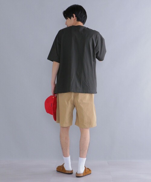 SHIPS（シップス）の「*SHIPS: 〈汗染み防止加工〉 ビッグシルエット ヘビーウェイト ポケット Tシャツ（Tシャツ/カットソー・メンズ・ホワイト/ベージュ/グリーン/ブラック/ネイビー・SMALL/X-LARGE/MEDIUM/LARGE）」の13枚目の写真